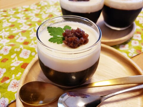 コーヒーゼリー豆乳クリーム仕立て(ハニーレーズン)